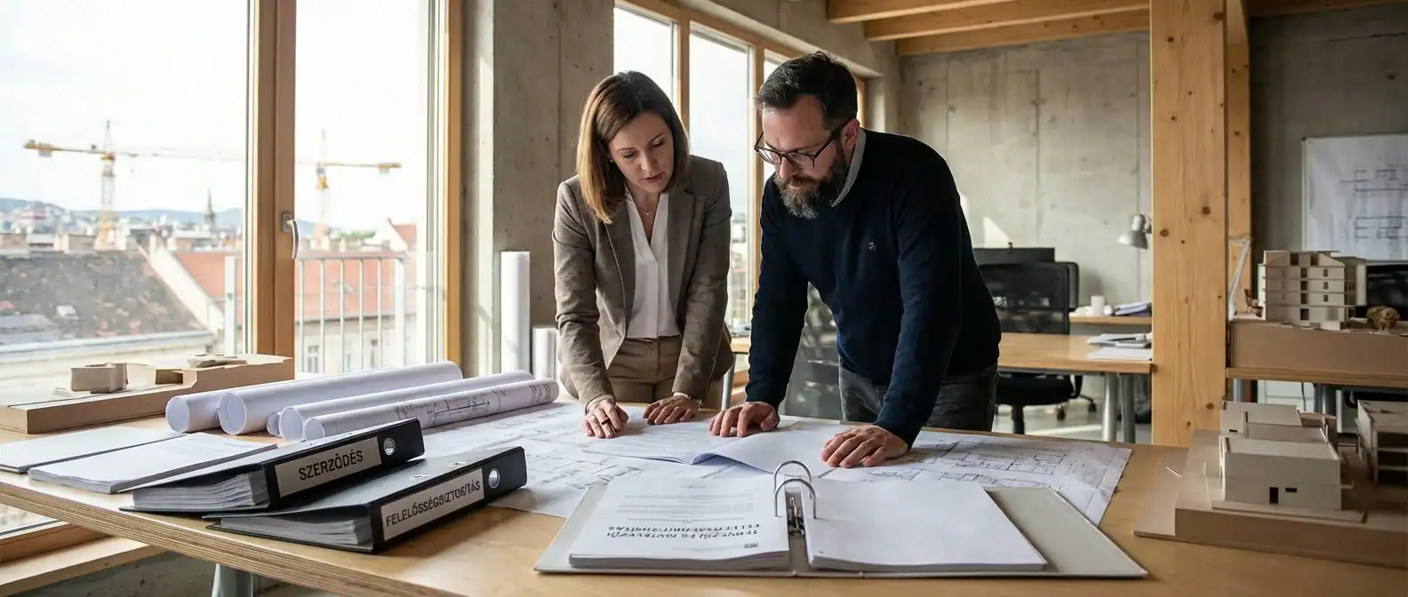 Tervezoi es kivitelezoi felelossegbiztositasi konzultacio tervekkel es szerzodessel